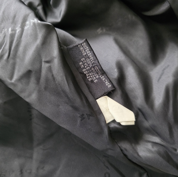 Vintage Wilsons Leather Suede Fringe Western Jacket Biker Gothic Rodeo Womens M - Picture 13 of 14